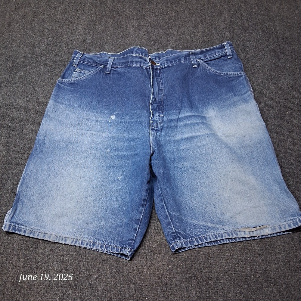 Dickies Denim Carpenter Shorts Men‎ Size 40 Blue 9" Inseam High Rise Work Short